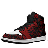 柔性定制打印中国龙图腾高帮运动鞋黑红色黑鞋带AJ1H-24025008