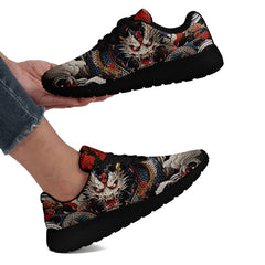 柔性定制打印个性化设计全印中国风红色彩龙元素运动鞋黑底067-24023139_8
