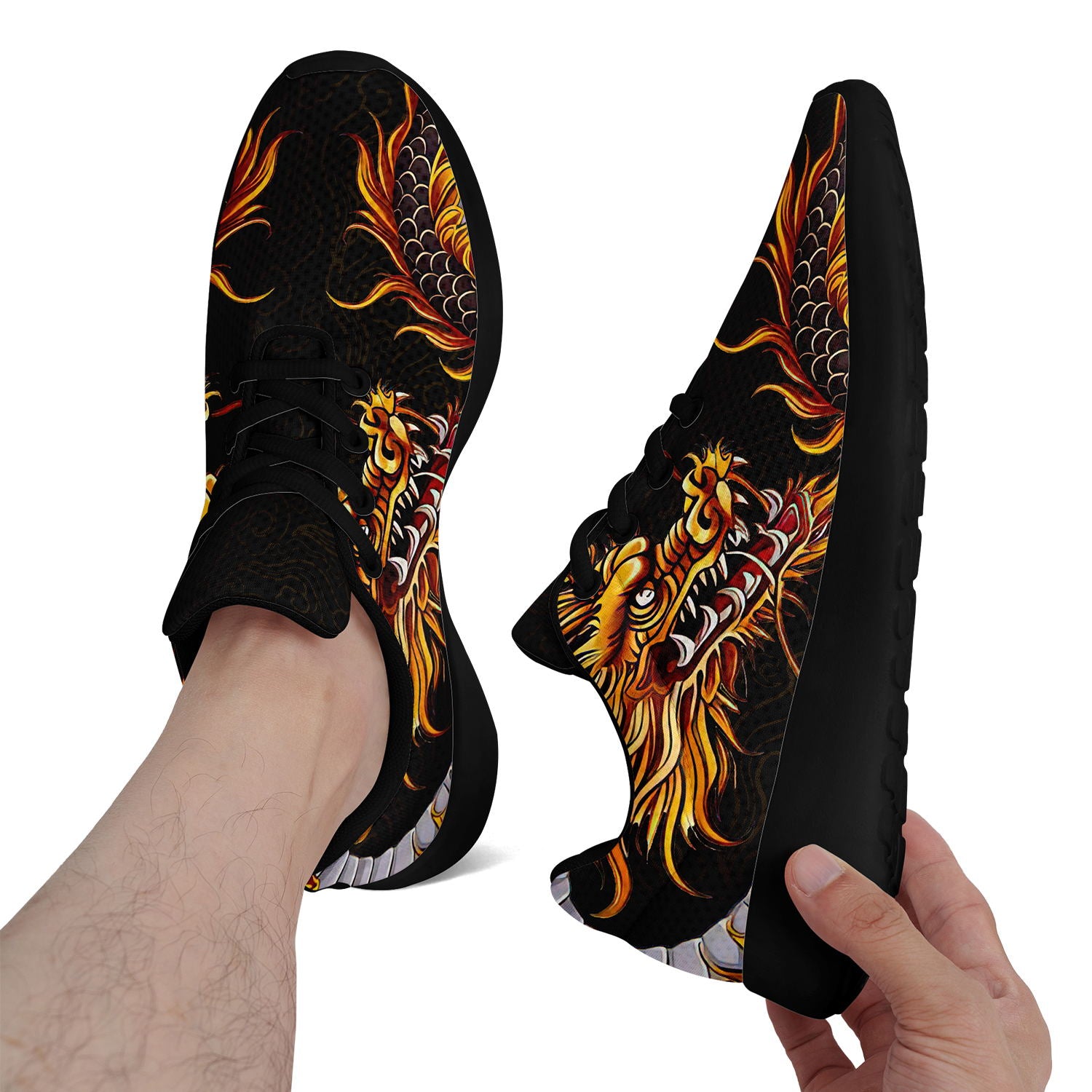 柔性定制打印个性化设计中国龙文化运动鞋黑底067-24023142_9