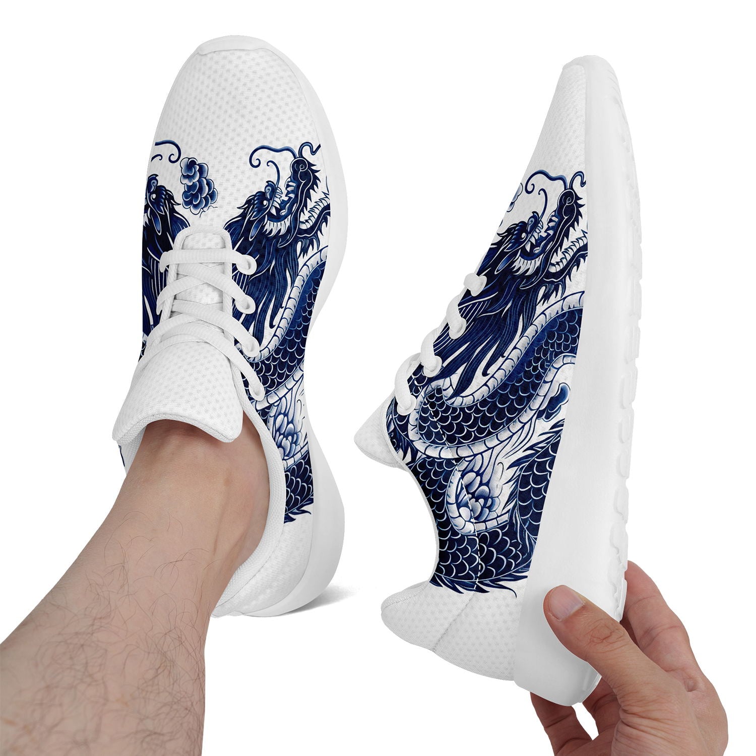 柔性定制打印个性化设计中国龙文化运动鞋蓝色白底067-24025004_9
