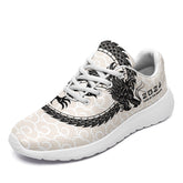 个性化定制打印中国龙文化运动鞋黑色白底067-24025007