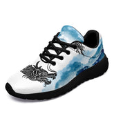 个性化定制打印中国龙文化运动鞋黑蓝黑底067-24025009