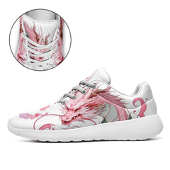 柔性定制打印个性化设计中国龙主题运动鞋白粉色0672428001