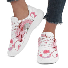 柔性定制打印个性化设计中国龙主题运动鞋白粉色0672428001