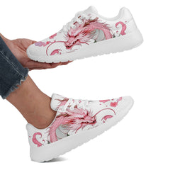 柔性定制打印个性化设计中国龙主题运动鞋白粉色0672428001