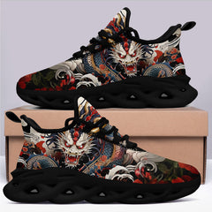 柔性定制打印个性化设计全印中国风龙图案运动鞋彩色黑底2016-24023023_5