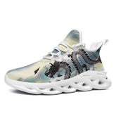 个性化定制打印中国龙文化运动鞋彩色白底2016MS-24025123