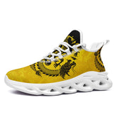 个性化定制打印中国龙文化运动鞋黑黄色白底2016MS-24025126