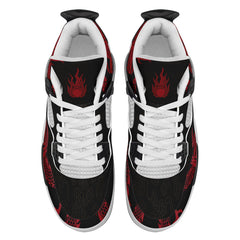 个性定制打印中国龙图案板鞋黑红白底AJ-04-24025003