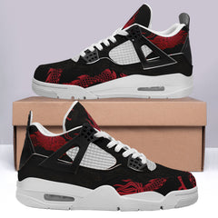 个性定制打印中国龙图案板鞋黑红白底AJ-04-24025003