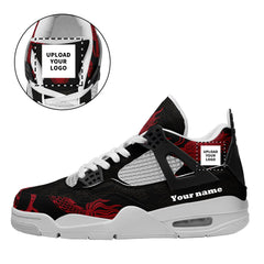 个性定制打印中国龙图案板鞋黑红白底AJ-04-24025003