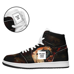 个性定制打印中国龙图案高帮运动鞋黑色白鞋带AJ1H-24025001_8