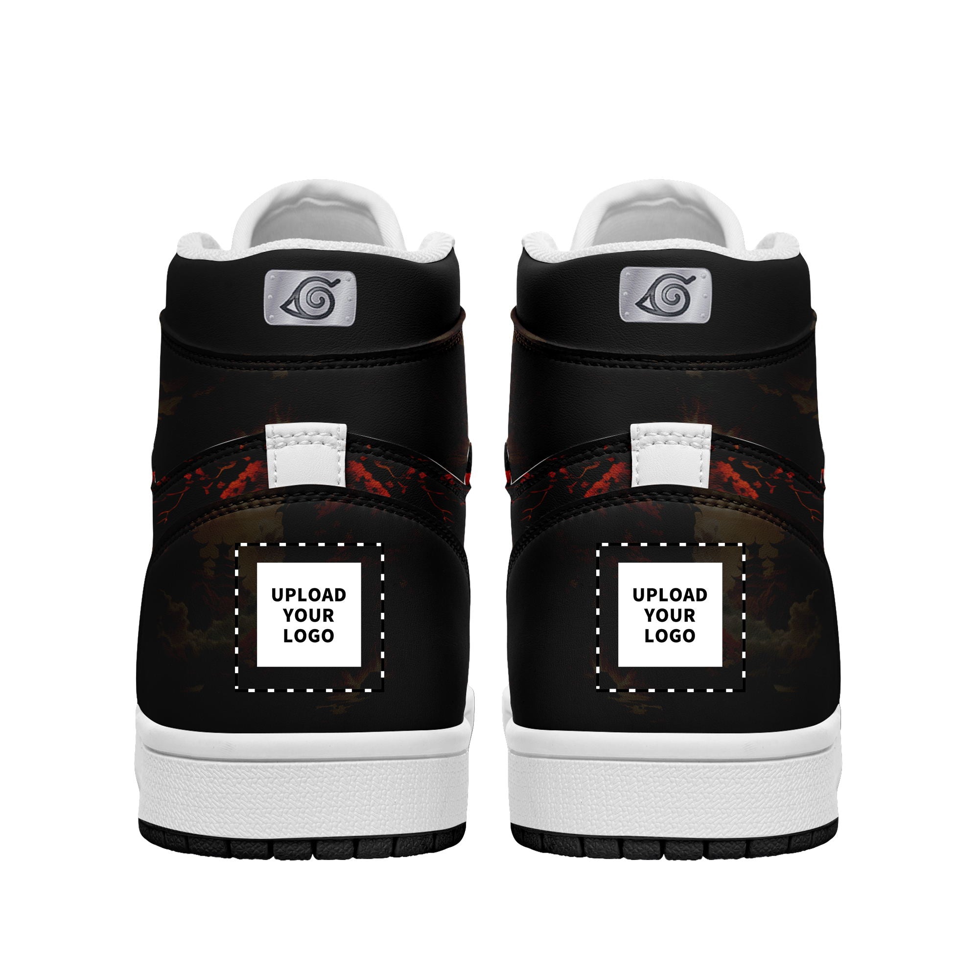 个性定制打印中国龙图案高帮运动鞋黑色白鞋带AJ1H-24025001_9