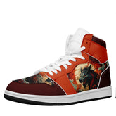 个性定制打印中国龙图案高帮运动鞋彩色白鞋带AJ1H-24025002