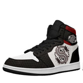 个性定制打印中国龙图案高帮运动鞋黑色黑鞋带AJ1H-24025006