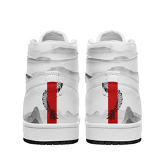 个性定制打印中国龙图案高帮运动水墨色白鞋带AJ1H-24025010_4