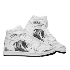 个性定制打印中国龙图案高帮运动水墨色白鞋带AJ1H-24025010_5