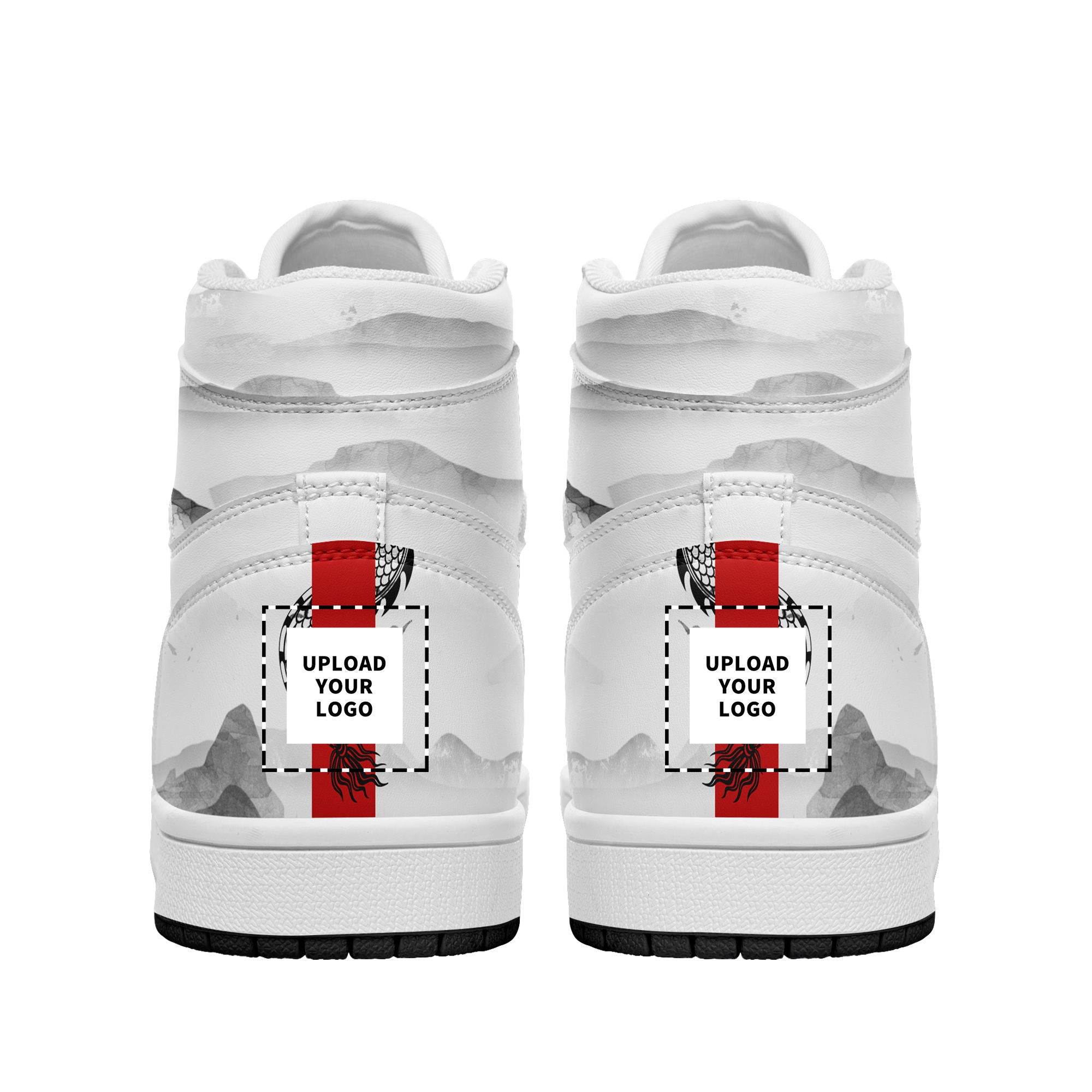 个性定制打印中国龙图案高帮运动水墨色白鞋带AJ1H-24025010_9