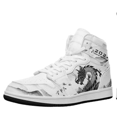 个性定制打印中国龙图案高帮运动水墨色白鞋带AJ1H-24025010