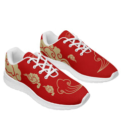 柔性定制个性化打印设计跑鞋时尚中国莆田妈祖特色主题运动鞋金红色BLD2-3