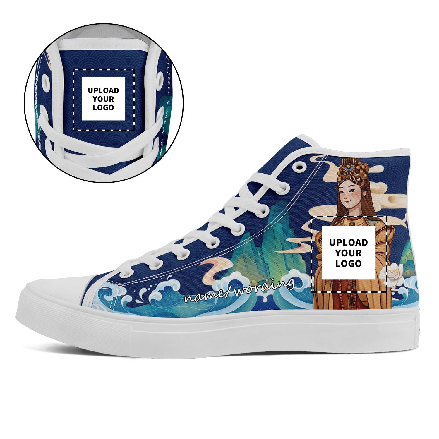 个性化设计定制打印时尚湄洲妈祖特色主题高帮休闲鞋彩色FN024-240270010_14