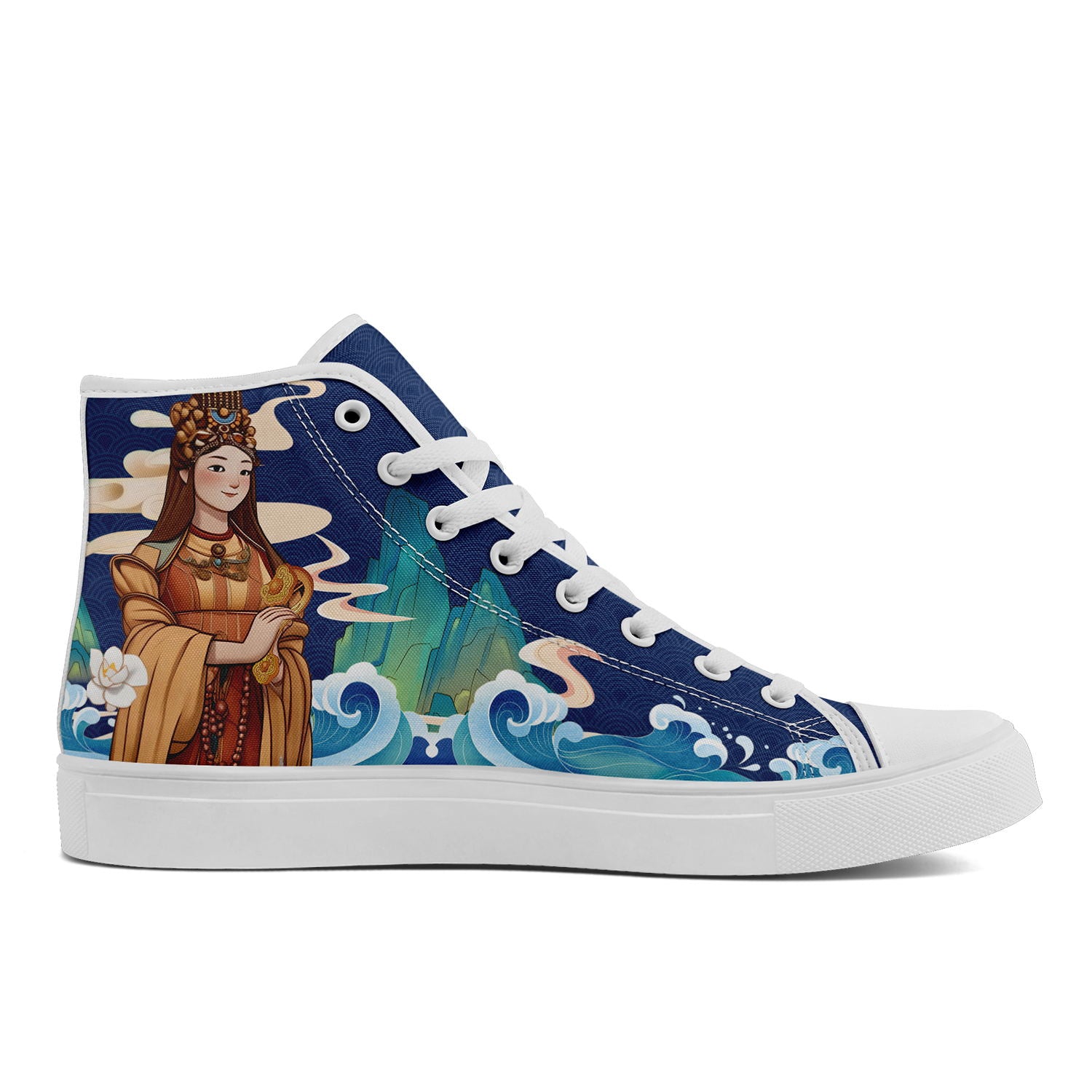 个性化设计定制打印时尚湄洲妈祖特色主题高帮休闲鞋彩色FN024-240270010_2