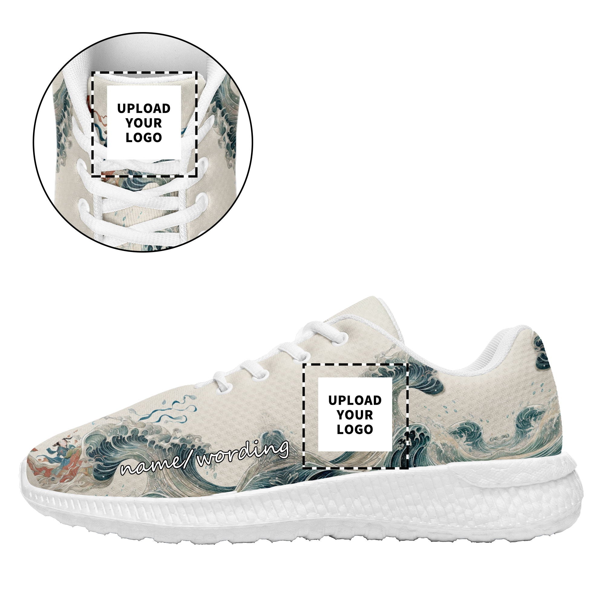 个性化设计定制打印LOGO时尚湄洲妈祖主题运动鞋棕色BLD2-2428003_7