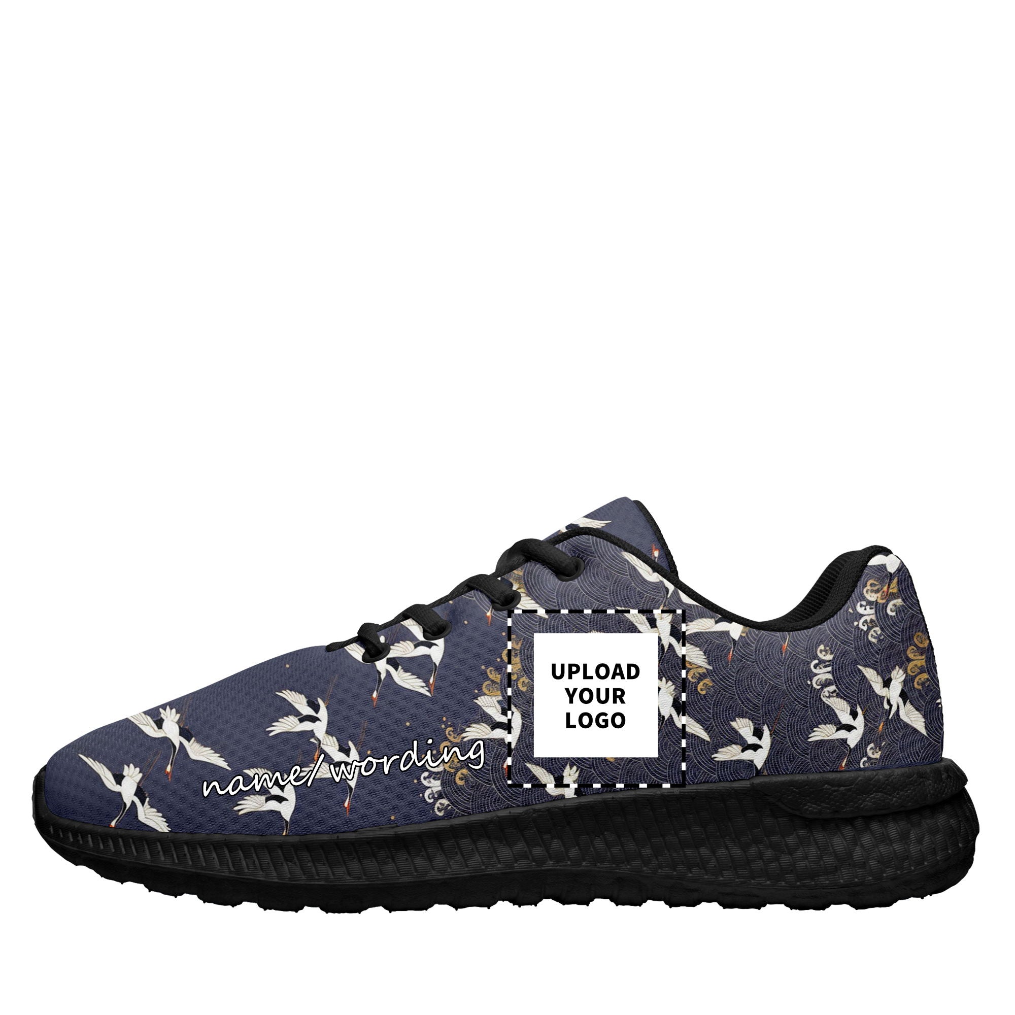 个性化设计定制打印LOGO时尚湄洲妈祖主题运动鞋黑蓝色BLD2-2428008_6