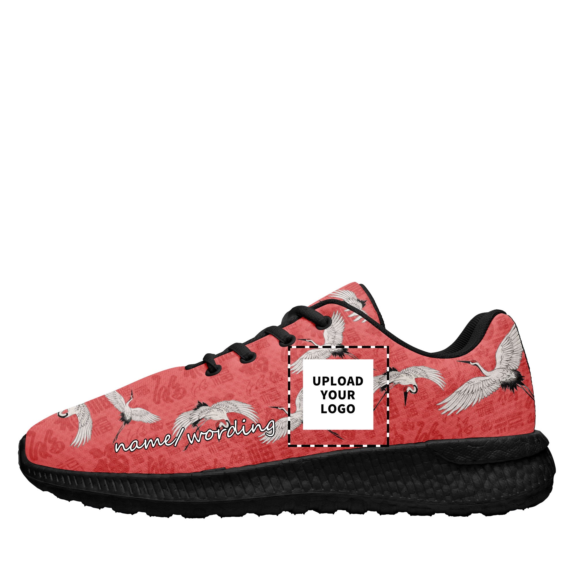 个性化设计定制打印LOGO时尚湄洲妈祖主题运动鞋红色黑底BLD2-2428010_6