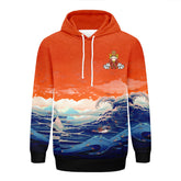 定制打印Logo个性设计中国莆田特色妈祖文化主题男女同款连帽衫外套橙蓝黑色YW045-2306012