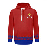 个性定制打印Logo中国莆田特色妈祖文化主题男女同款连帽衫外套红蓝色YW045-2306021