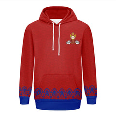 个性定制打印Logo中国莆田特色妈祖文化主题男女同款连帽衫外套红蓝色YW045-2306021