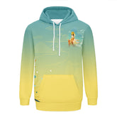 个性定制打印Logo中国莆田特色妈祖文化主题男女同款连帽衫外套黄蓝色YW045-2306023