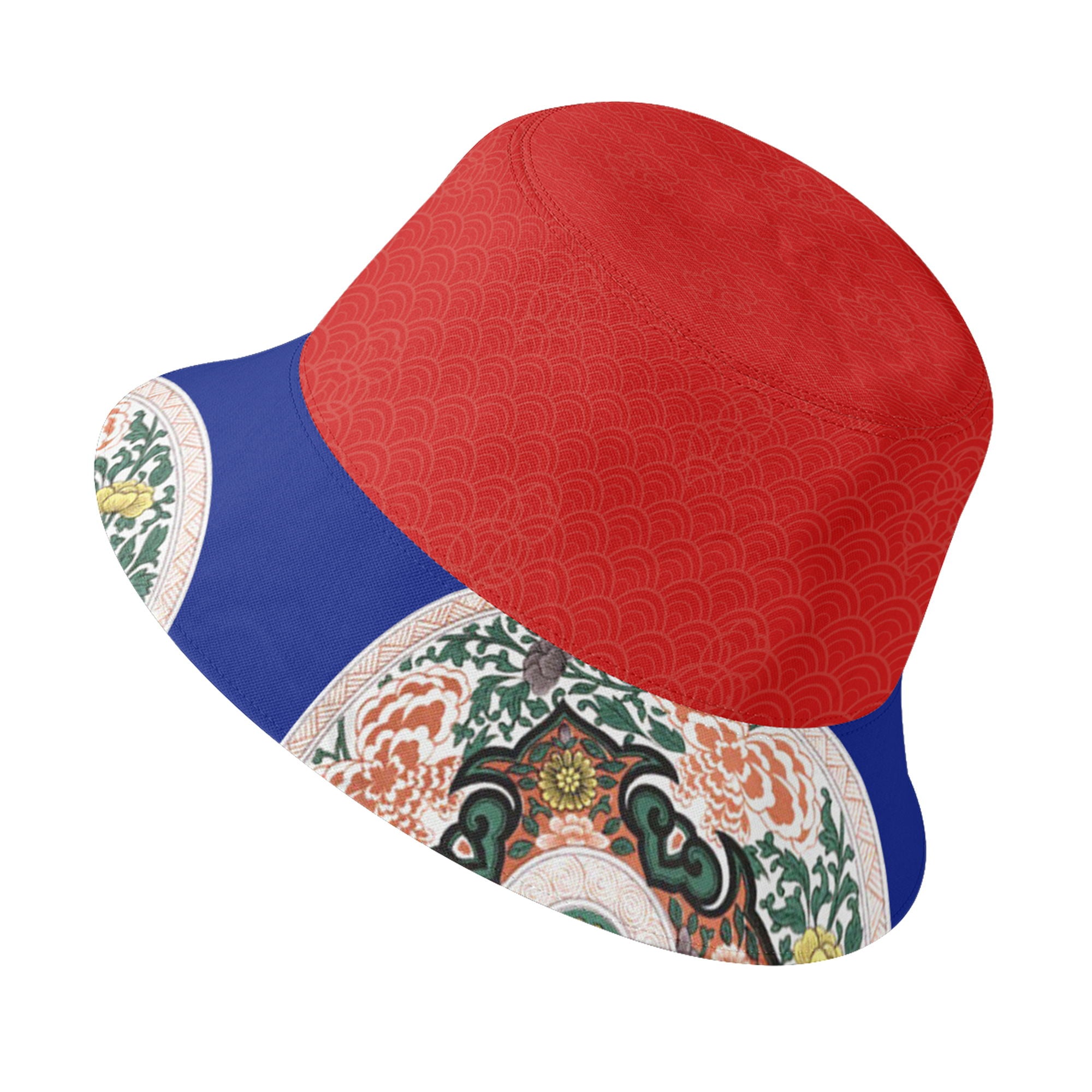 定制打印Logo个性化设计中国莆田特色妈祖文化主题文化户外渔夫帽红蓝色PR058-23025006-1