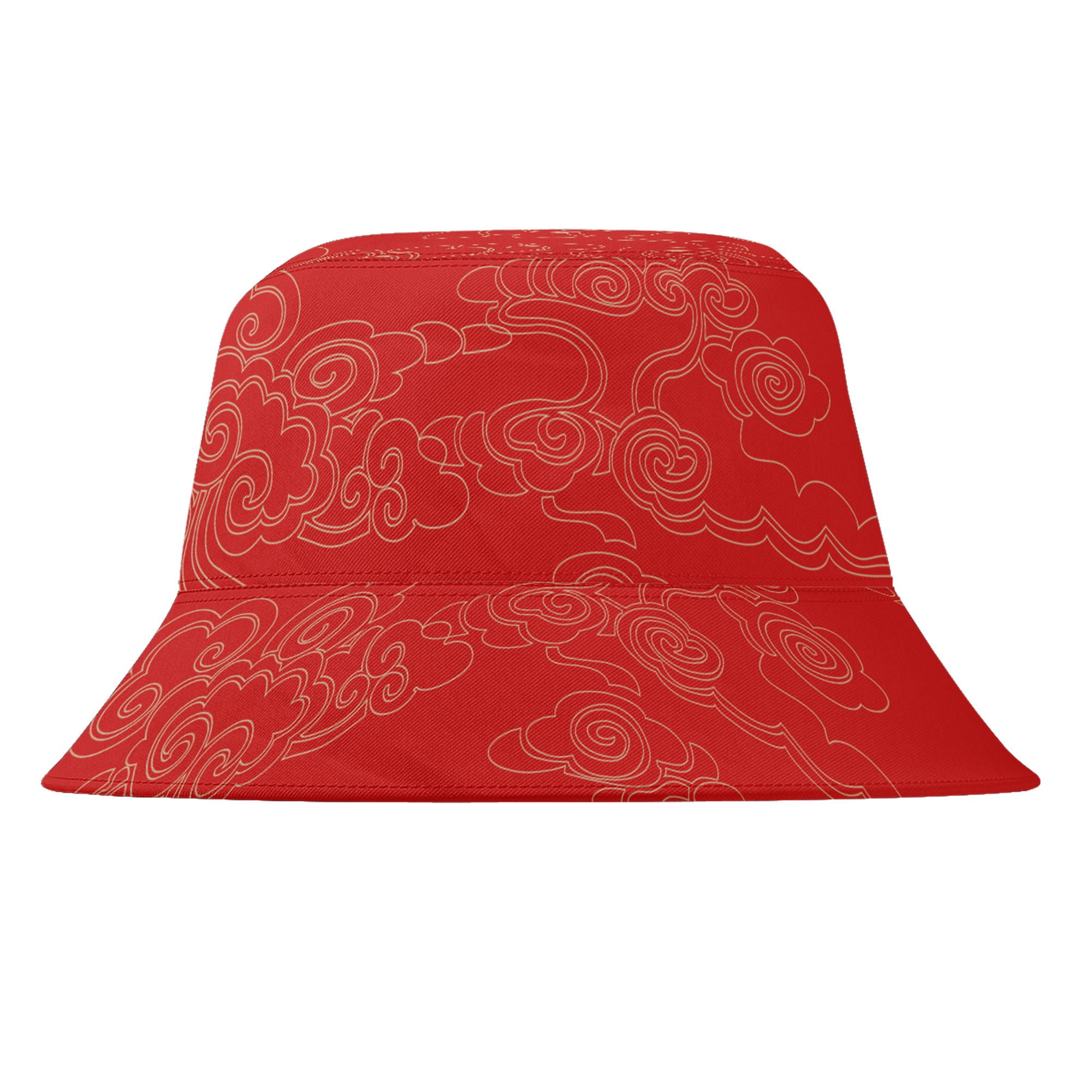 定制打印Logo个性化设计中国莆田特色妈祖文化主题文化户外渔夫帽红色PR058-23025004-2