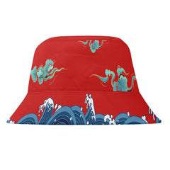 个性打印定制Logo时尚设计中国莆田特色妈祖主题户外渔夫帽PR058-23025001-2