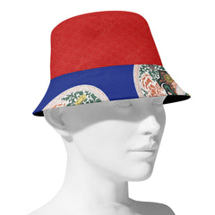 定制打印Logo个性化设计中国莆田特色妈祖文化主题文化户外渔夫帽红蓝色PR058-23025006-4