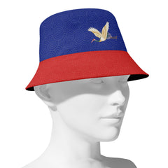 定制打印Logo个性化设计中国莆田特色妈祖文化主题文化户外渔夫帽红蓝色PR058-23025005-4