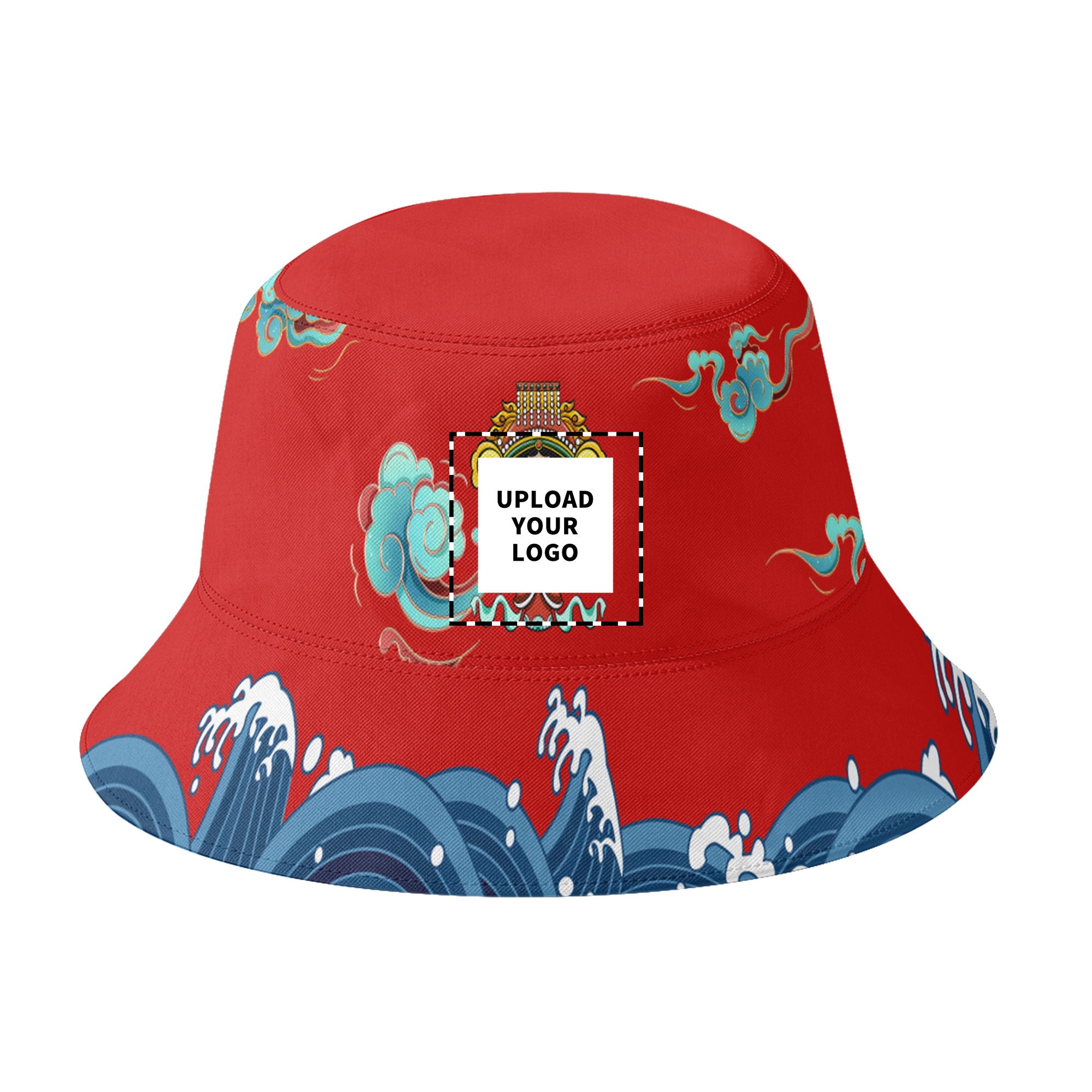 个性打印定制Logo时尚设计中国莆田特色妈祖主题户外渔夫帽PR058-23025001 定制logo品牌名