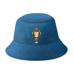 个性打印定制时尚设计中国莆田特色妈祖文化主题户外渔夫蓝色PR058-23025002