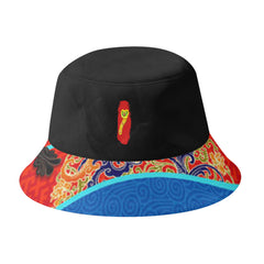 定制打印Logo品牌名时尚设计中国莆田特色妈祖文化主题户外渔夫帽黑红蓝色PR058-23025008