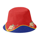 柔性定制打印Logo个性设计中国莆田特色妈祖文化主题户外渔夫帽红蓝色PR058-23025012