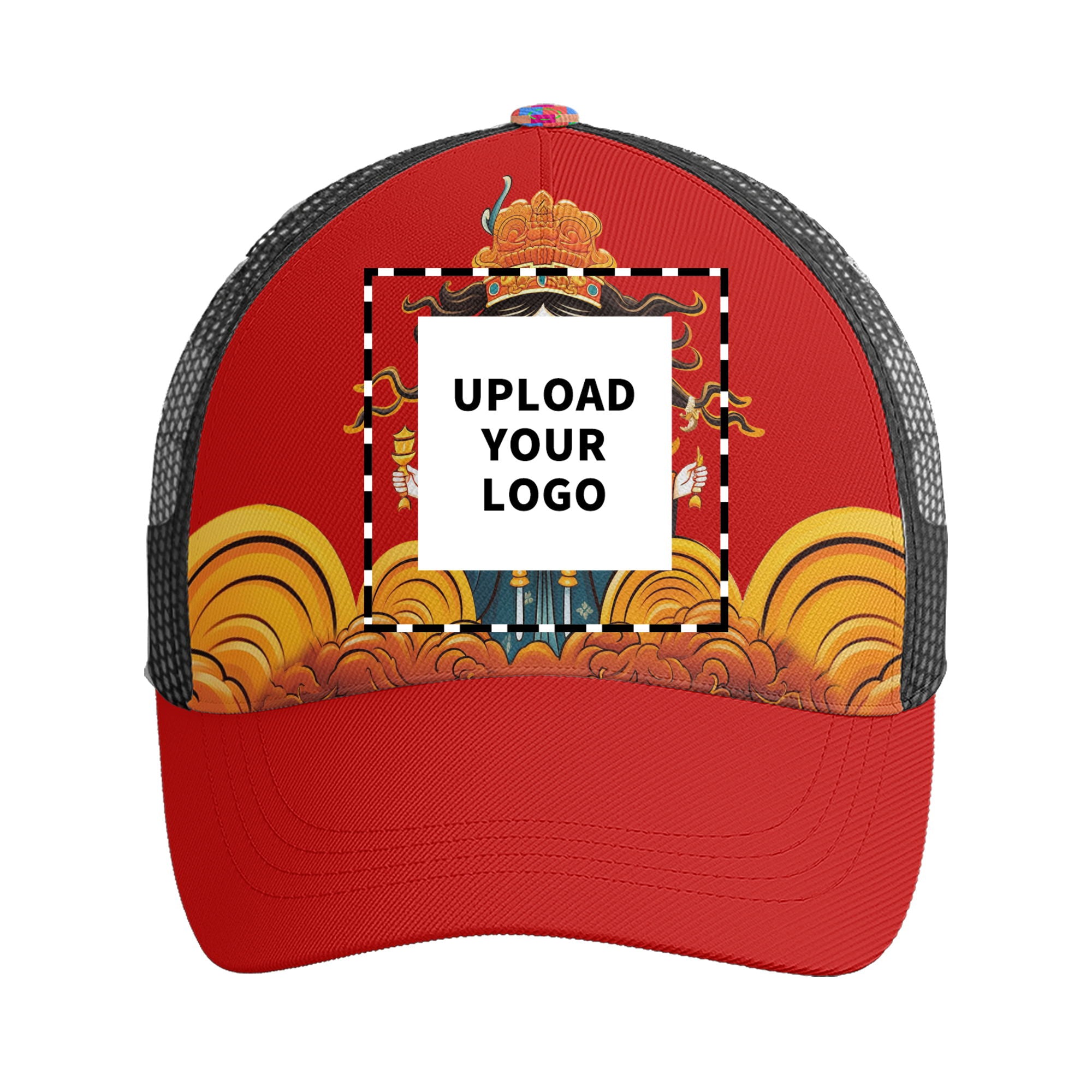 定制打印Logo个性设计中国莆田特色妈祖文化主题户外鸭舌帽红色PR111-23025002 定制品牌名