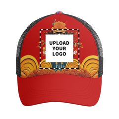 定制打印Logo个性设计中国莆田特色妈祖文化主题户外鸭舌帽红色PR111-23025002 定制品牌名