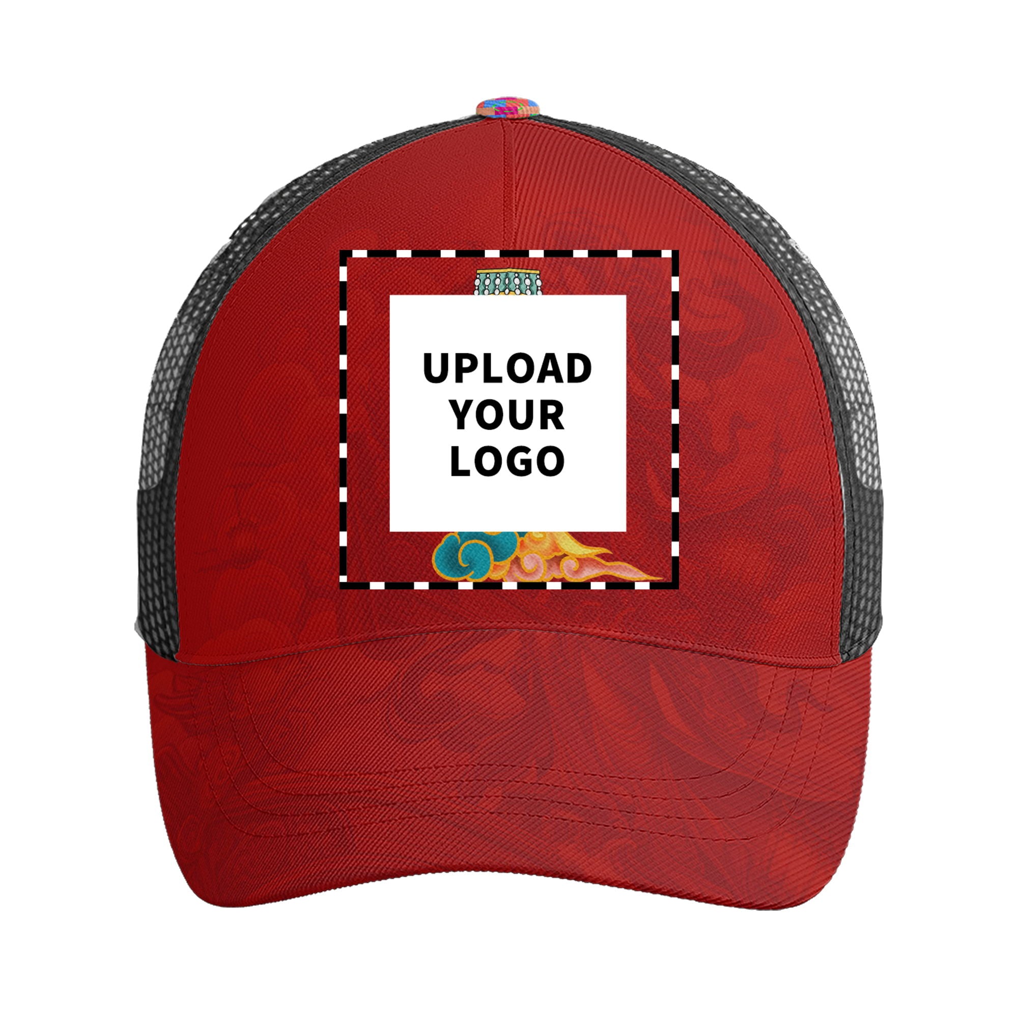 柔性定制打印Logo时尚中国莆田特色妈祖文化主题户外鸭舌帽红色PR111-23025005 定制品牌名