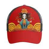 定制打印Logo个性设计中国莆田特色妈祖文化主题户外鸭舌帽红色PR111-23025002