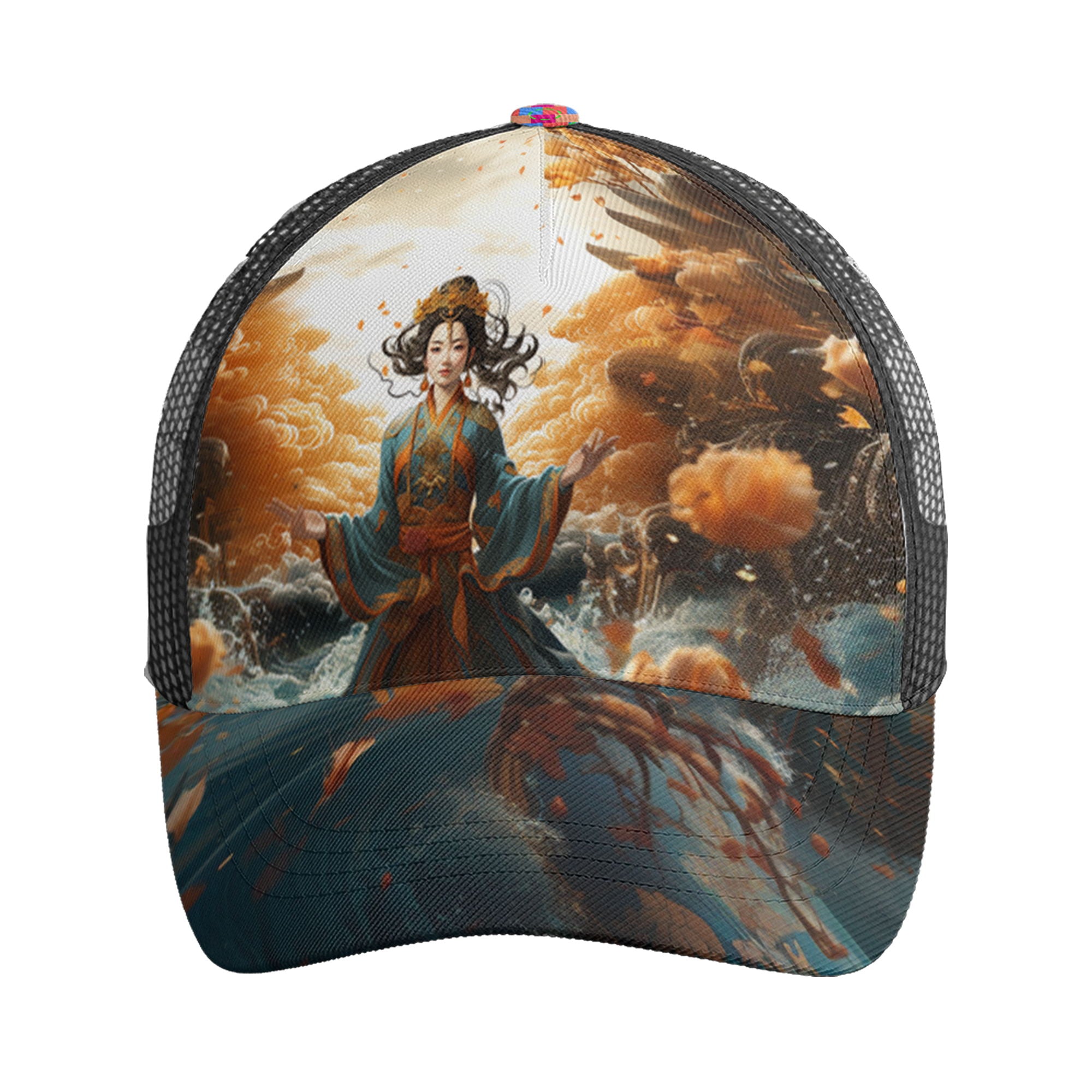 柔性定制打印Logo时尚中国莆田特色妈祖文化主题户外鸭舌帽彩色PR111-23025007