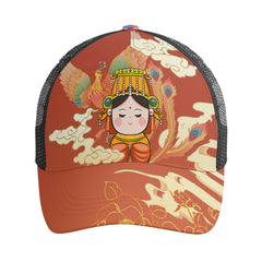 定制打印Logo个性设计中国莆田特色妈祖文化主题户外鸭舌帽橙黄色PR111-23025011