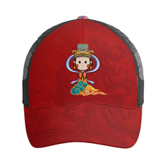 柔性定制打印Logo时尚中国莆田特色妈祖文化主题户外鸭舌帽红色PR111-23025005