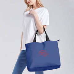 定制打印Logo个性设计中国莆田特色妈祖文化主题女士手提包蓝色YW202-23023003-9